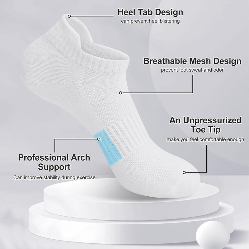 Darller 6 Pairs Ankle Socks for Women - Lightweight Low Cut No Show Casual Cotton Socks Breathable - Image 2